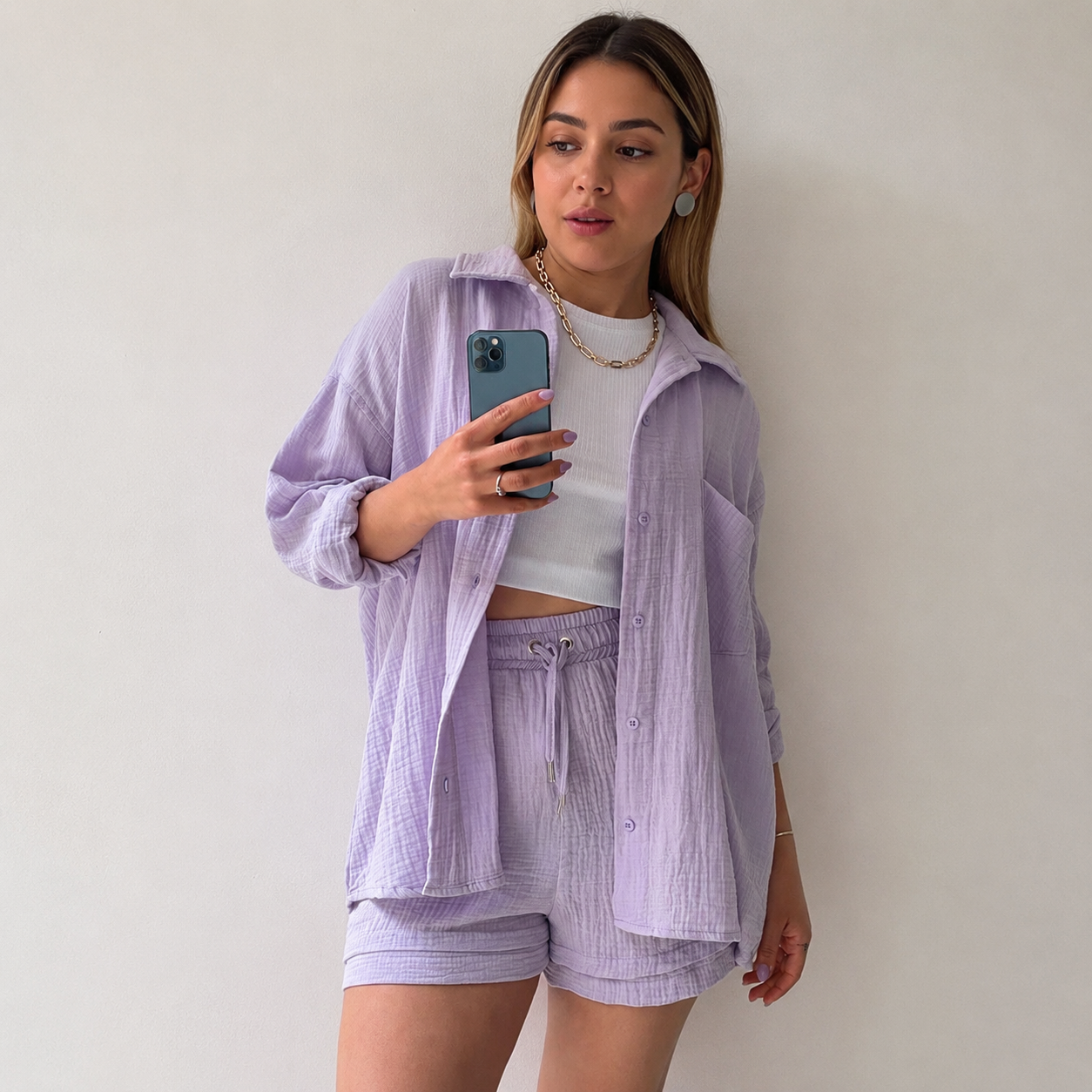 Chemise & Short Confort Chic