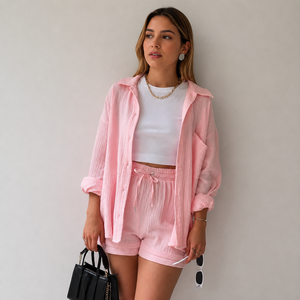 Chemise & Short Confort Chic
