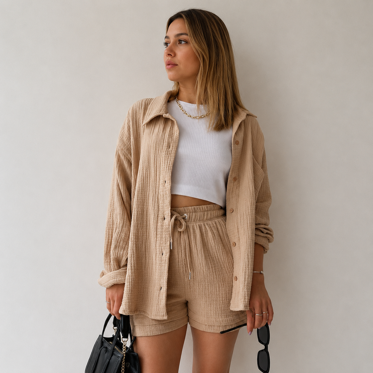 Chemise & Short Confort Chic