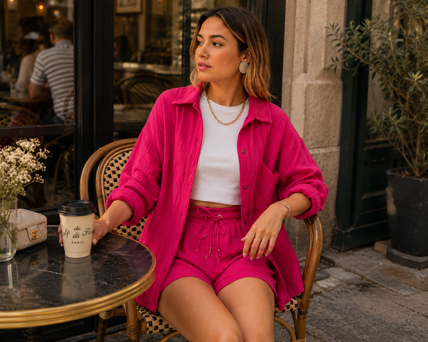 Chemise & Short Confort Chic